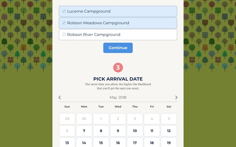 Campnab screenshot 2