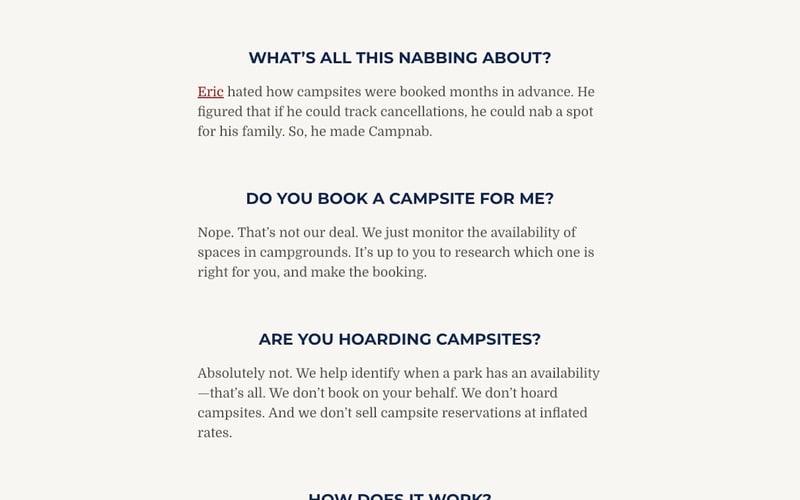 Campnab screenshot 3