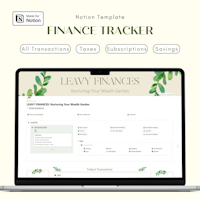 Candy Leaves Notion Finance Tracker