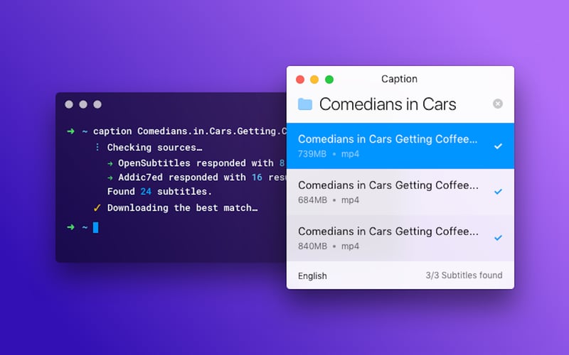 Caption screenshot 1