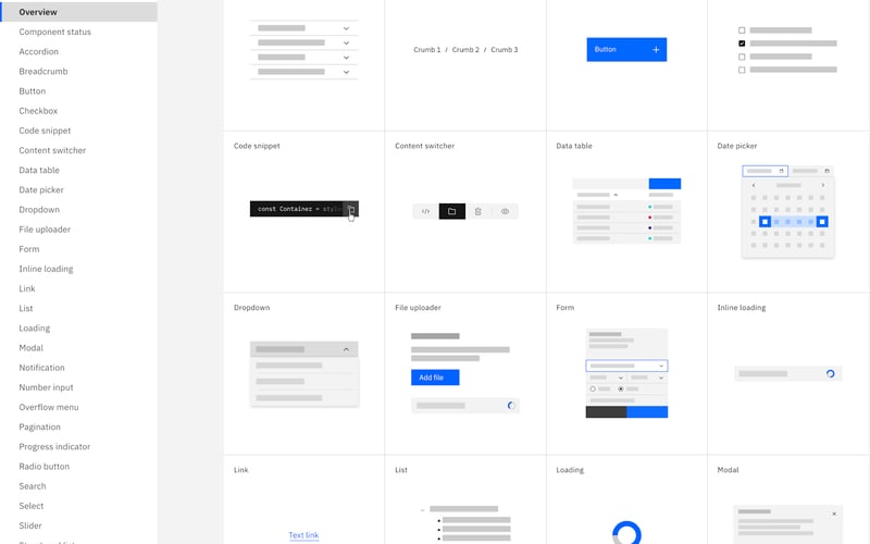 Carbon Design System from IBM screenshot 1