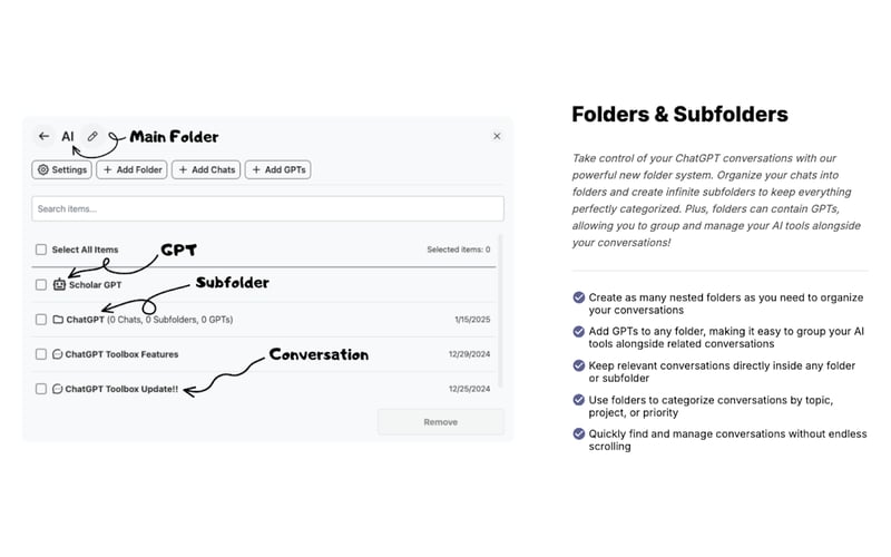 ChatGPT Toolbox screenshot 1