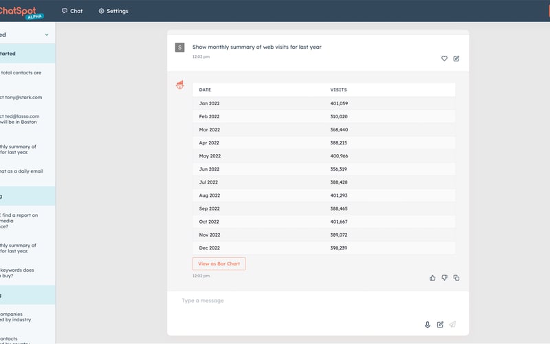 ChatSpot screenshot 3