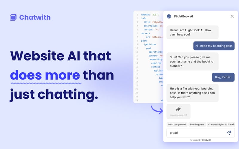 Chatwith screenshot 1