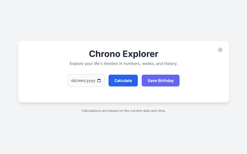 Chrono Explorer screenshot 1