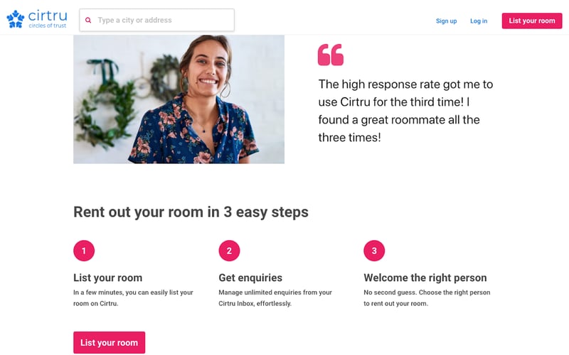 Cirtru - Roommate Finder screenshot 3