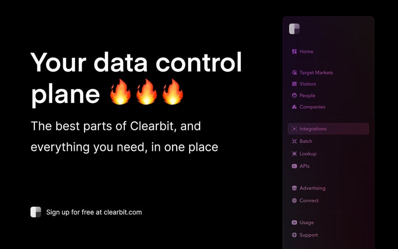 Clearbit screenshot 2