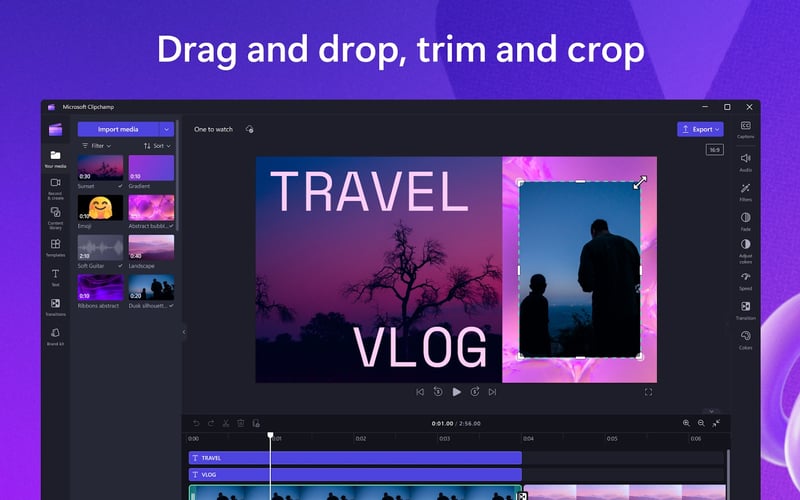 Clipchamp screenshot 2