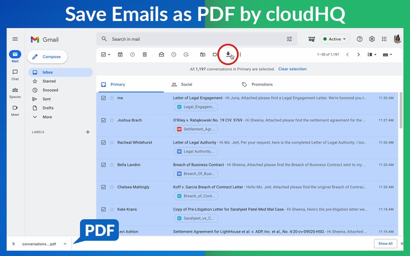 CloudHQ screenshot 1