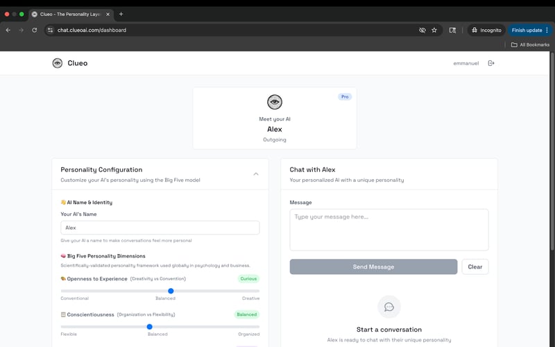 ClueoChat screenshot 1