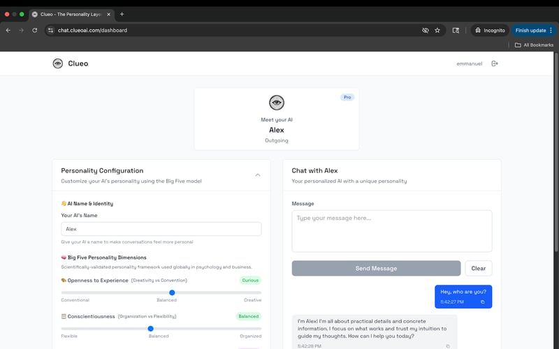 ClueoChat screenshot 2