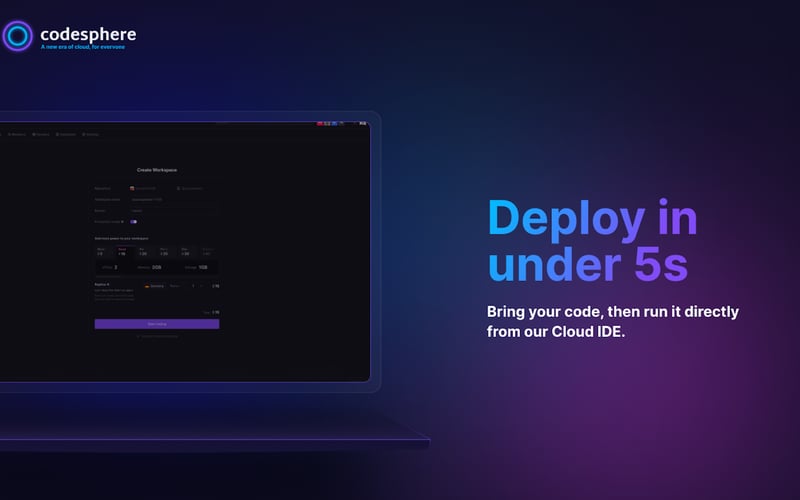 Codesphere screenshot 1