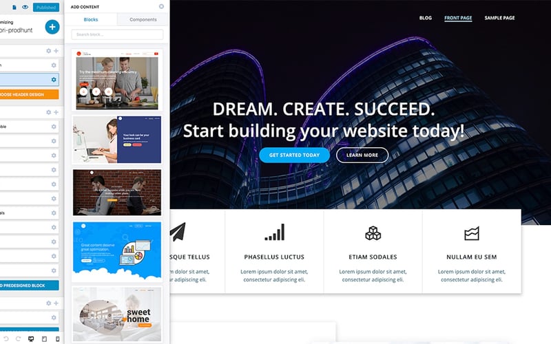 Colibri WP screenshot 3