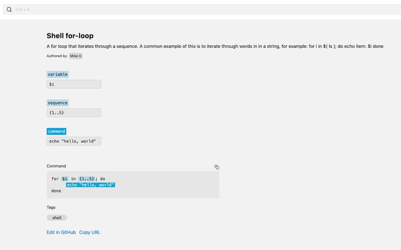 Commands.dev screenshot 2