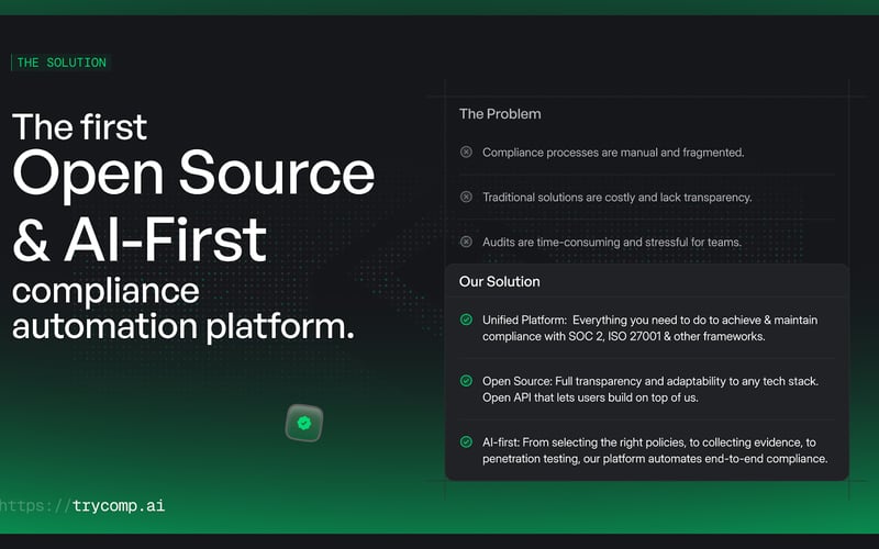 Comp AI - Get SOC 2, ISO 27001 & GDPR screenshot 2