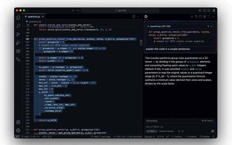 Continue screenshot 2
