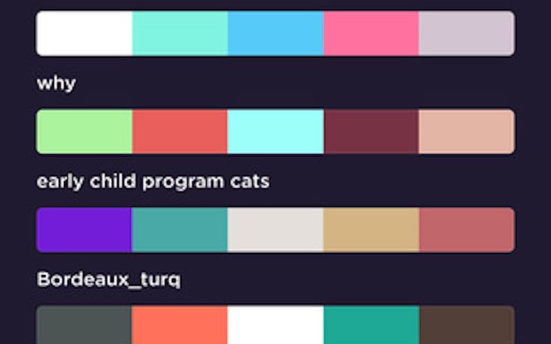 Coolors screenshot 2