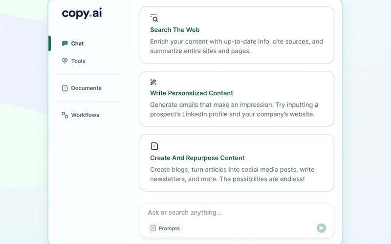 Copy.ai screenshot 2