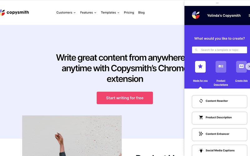 Copysmith screenshot 1