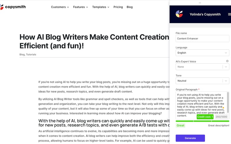 Copysmith screenshot 3