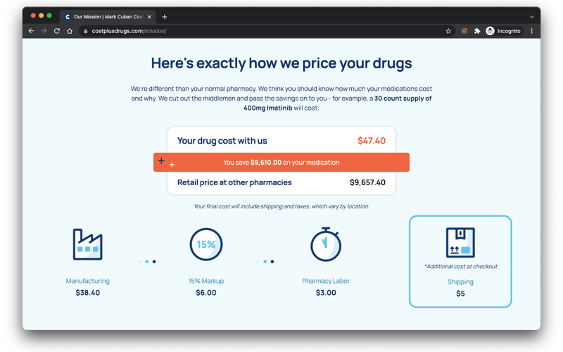 CostPlus Drugs screenshot 2