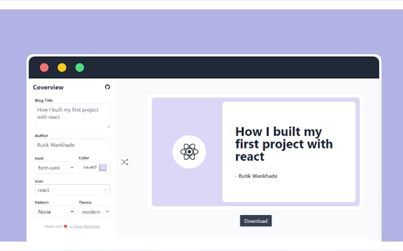 Coverview screenshot 1
