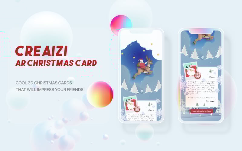 Creaizi AR Christmas Card screenshot 1