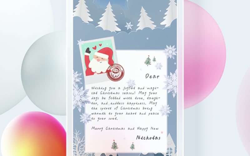 Creaizi AR Christmas Card screenshot 2
