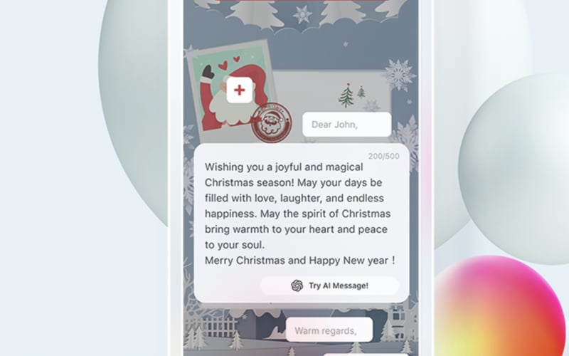 Creaizi AR Christmas Card screenshot 3