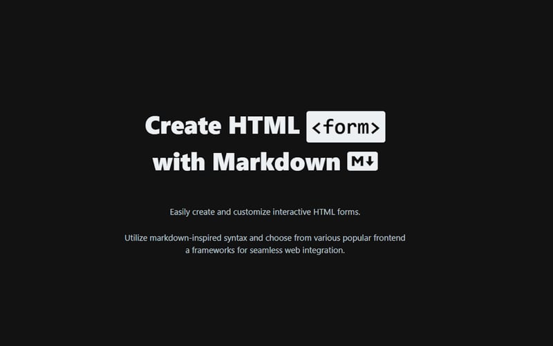 Create HTML Form screenshot 1