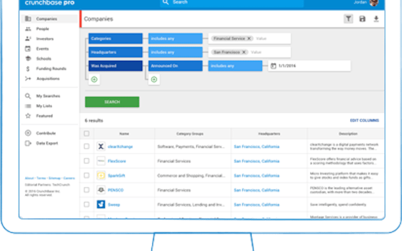 Crunchbase screenshot 2