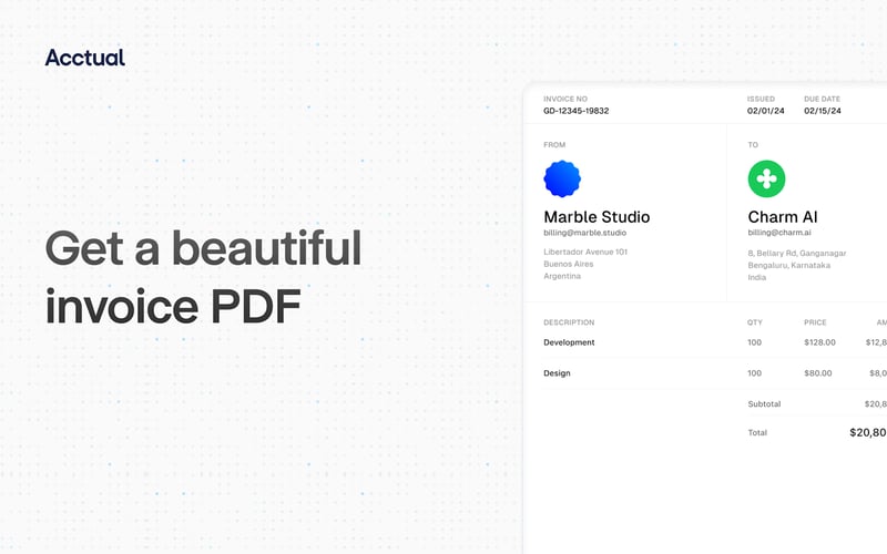 Crypto Invoice Generator by Acctual screenshot 3