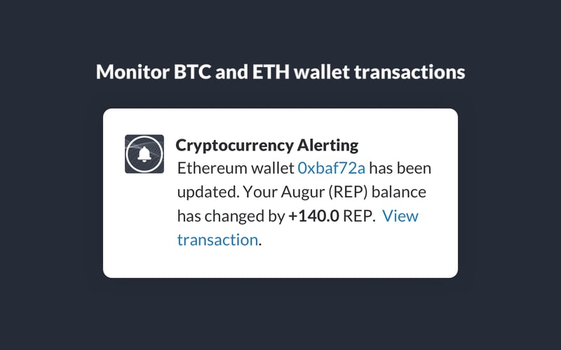 Cryptocurrency Alerting screenshot 3