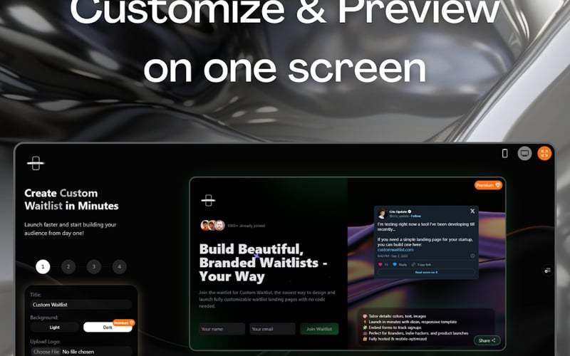Custom Waitlist screenshot 2