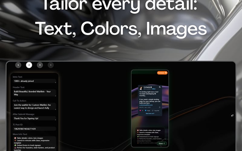 Custom Waitlist screenshot 3