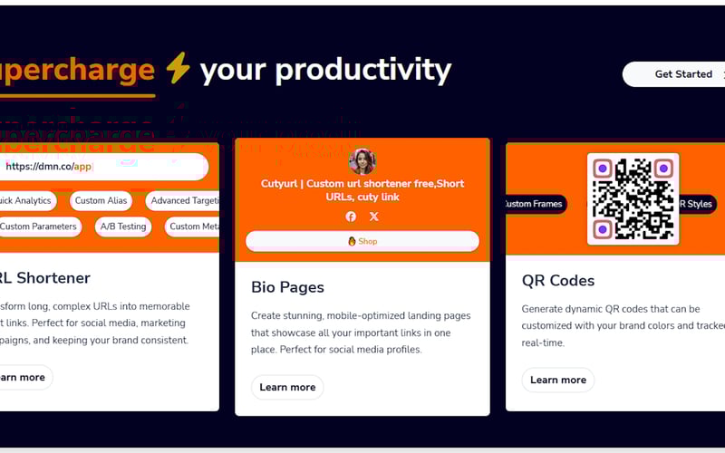 CutyURL screenshot 1