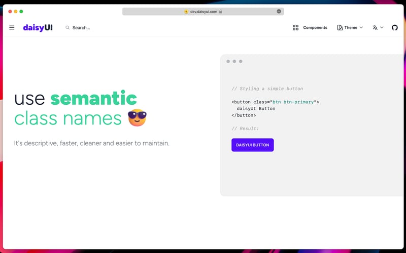 DaisyUI screenshot 3