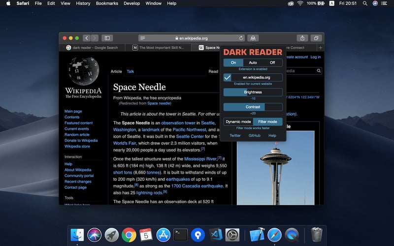 Dark Reader screenshot 1