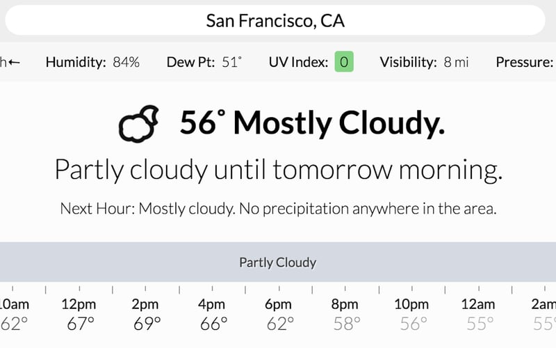 Dark Sky for Web screenshot 3