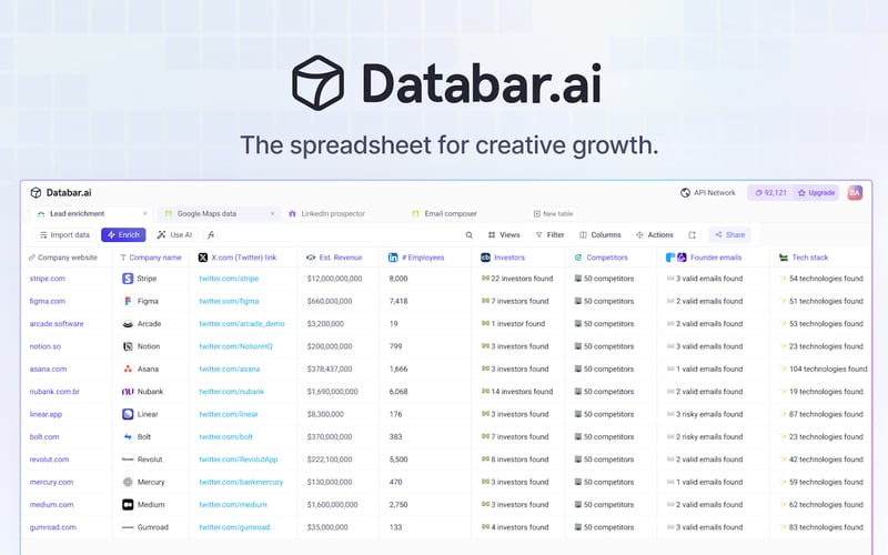 Databar.ai screenshot 1