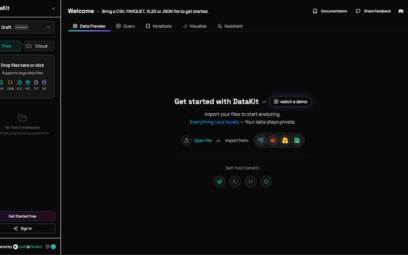 Datakit screenshot 1