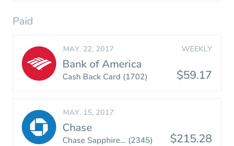 Debitize screenshot 2