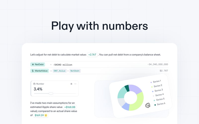 Decipad screenshot 1