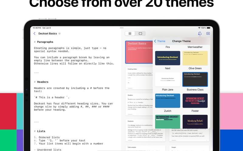 Deckset screenshot 3