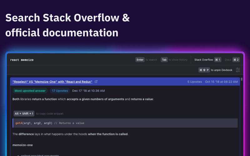 Devbook screenshot 1