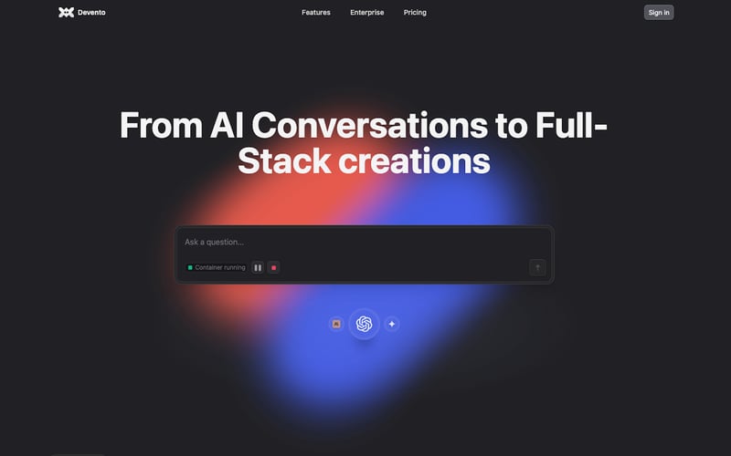 Devento screenshot 1