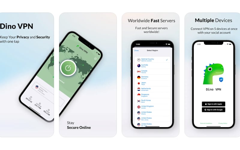 Dino VPN screenshot 2