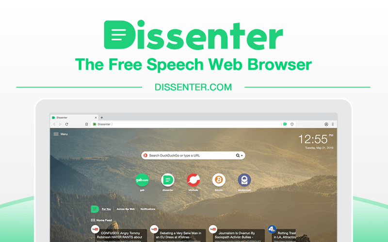 Dissenter Browser screenshot 1