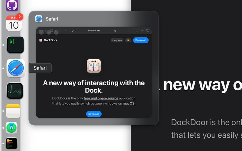 DockDoor screenshot 1