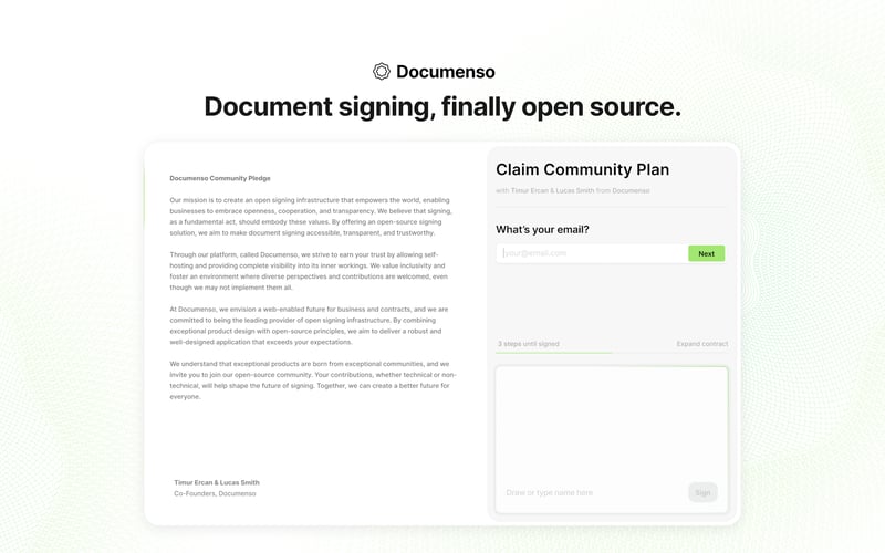 Documenso screenshot 1